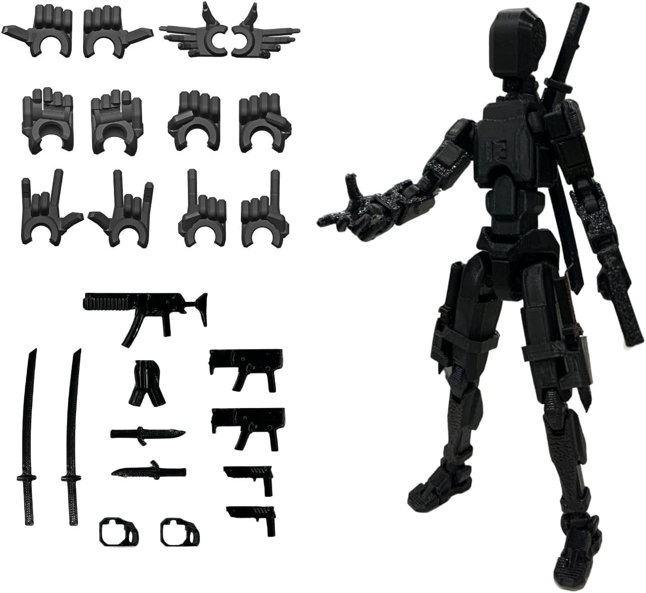 Buy Titan13 Action Figure Set, 3D-Printed 5.54' Dummy13 Action